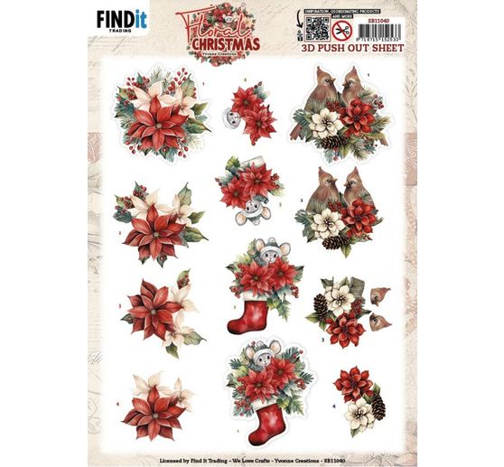 3D Punched sheet set "Christmas"