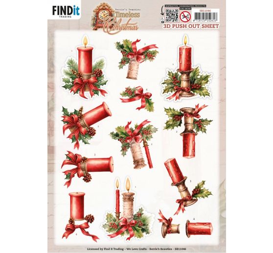 3D Punched sheet set "Christmas"