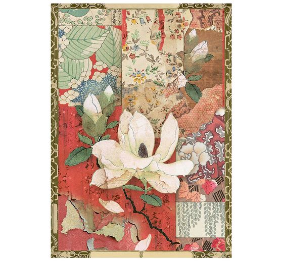 Stamperia Motief strozijde assortiment "Oriental Garden", DIN A6, set van 8