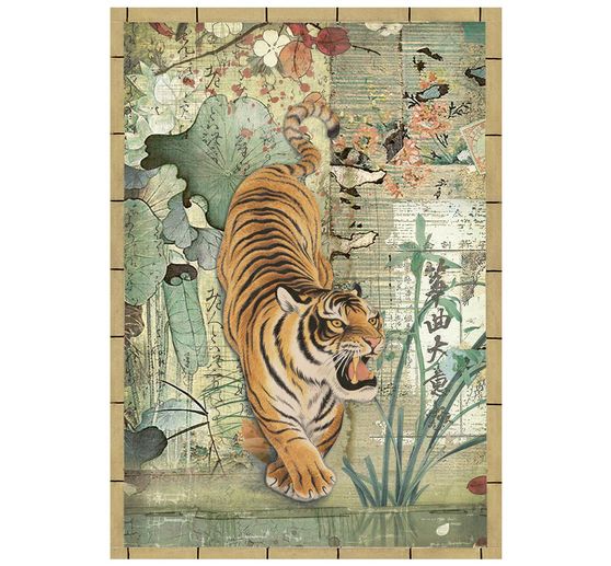 Stamperia Motief strozijde assortiment "Oriental Garden", DIN A6, set van 8