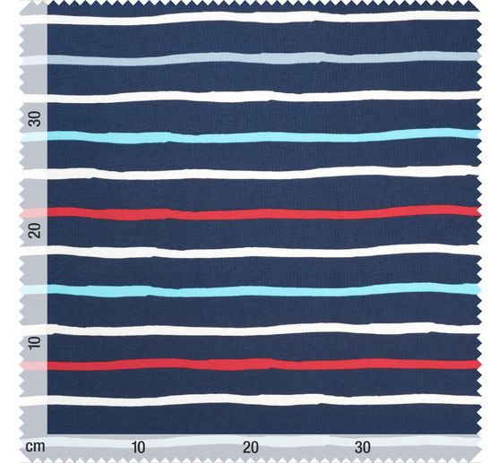 Sweat fabric "Denim stripes"