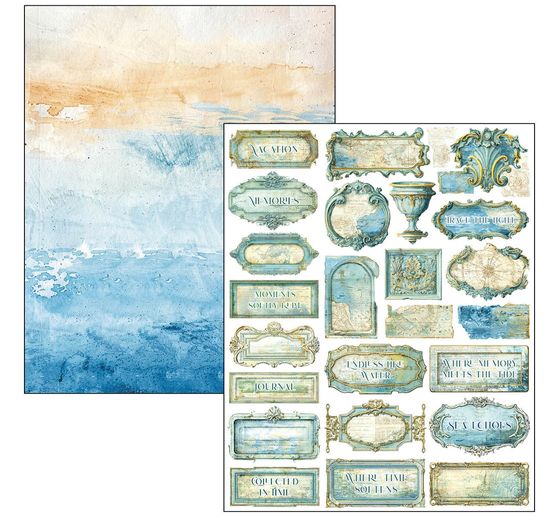 Ciao Bella Mixed Media Book "Edge of the Ocean"