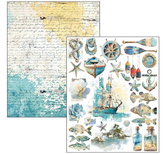Ciao Bella Mixed Media Book "Edge of the Ocean"