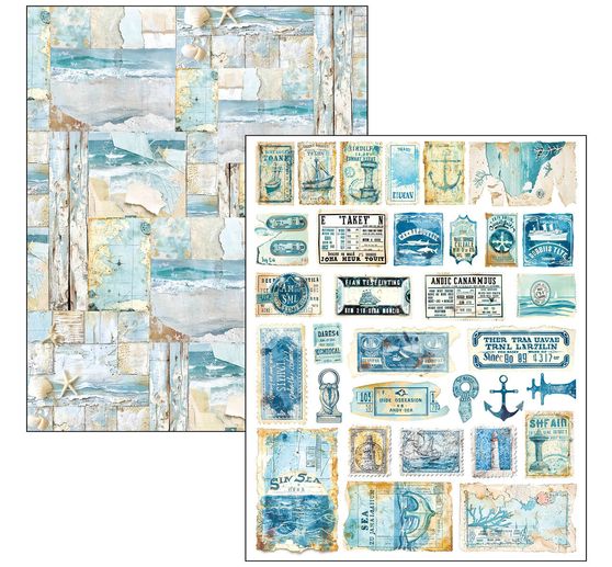 Ciao Bella Mixed Media Book "Edge of the Ocean"