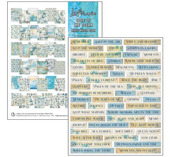 Ciao Bella Mixed Media Book "Edge of the Ocean"