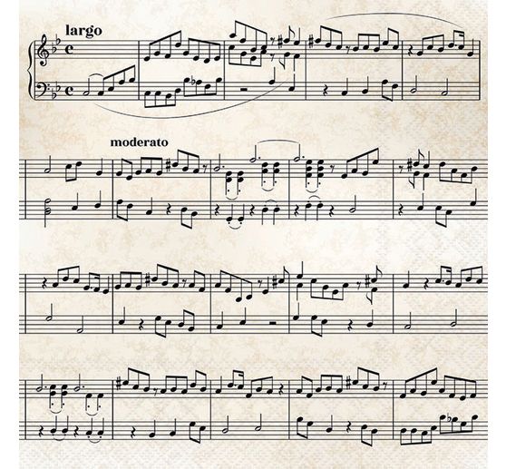 Napkin "Musical notes"