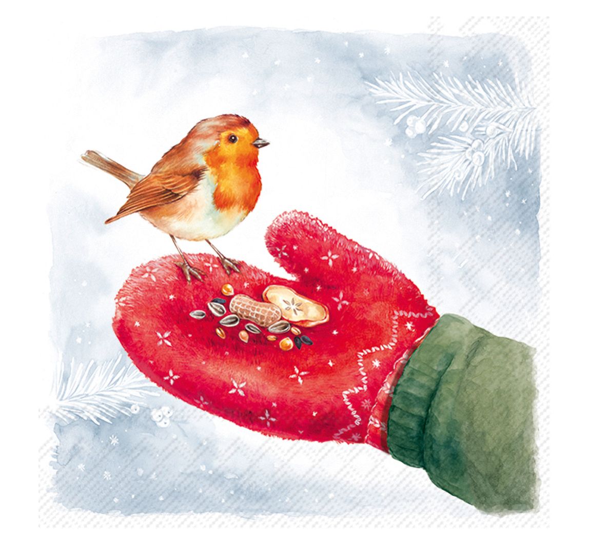 Servet "Feeding Robin"