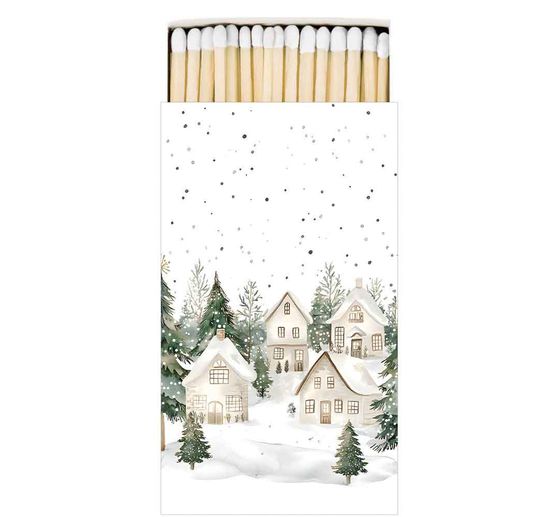 Papieren zakdoekjes "Winterdorp"