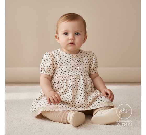 Rib jersey fabric "Leopard Sand"
