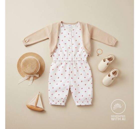 Cotton poplin fabric "Lobster"