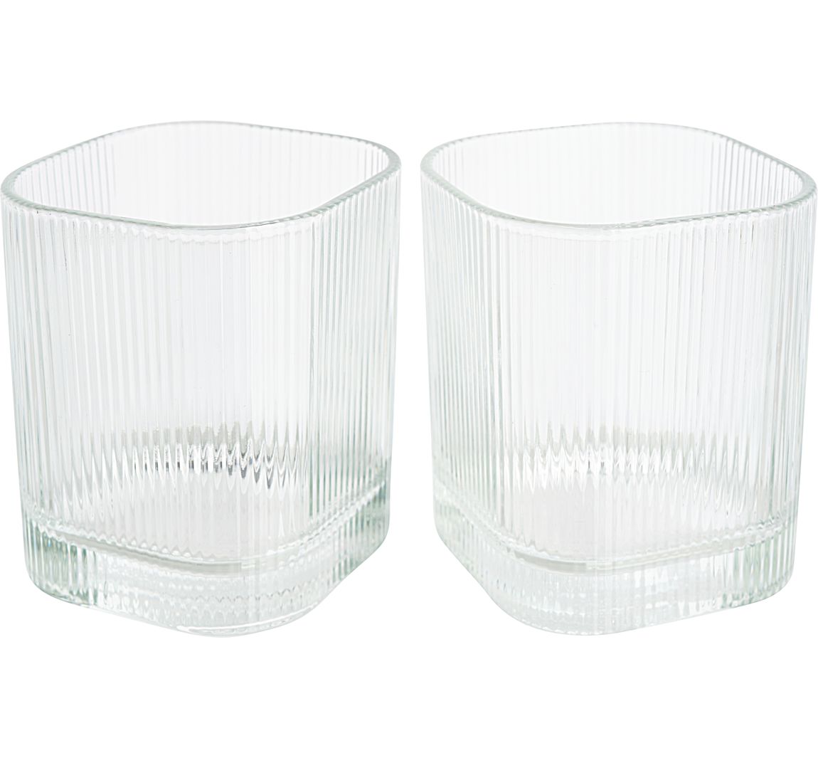 VBS Windlichtglas "Ruby", 2 stuks