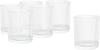 VBS XXL Windlichtglas "Relax", geribbeld, 6 stuks