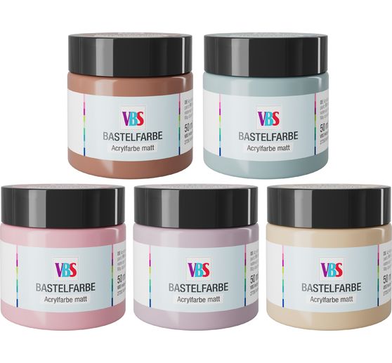 VBS Craft paint set "Winter Romance", 5 x 50 ml