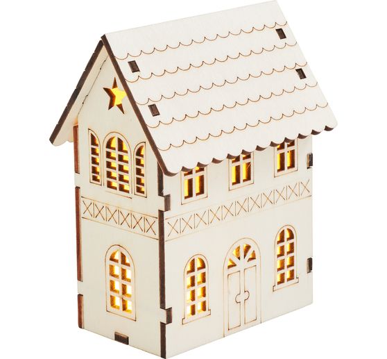 VBS Houten steekmotief "Winterhuis ster"