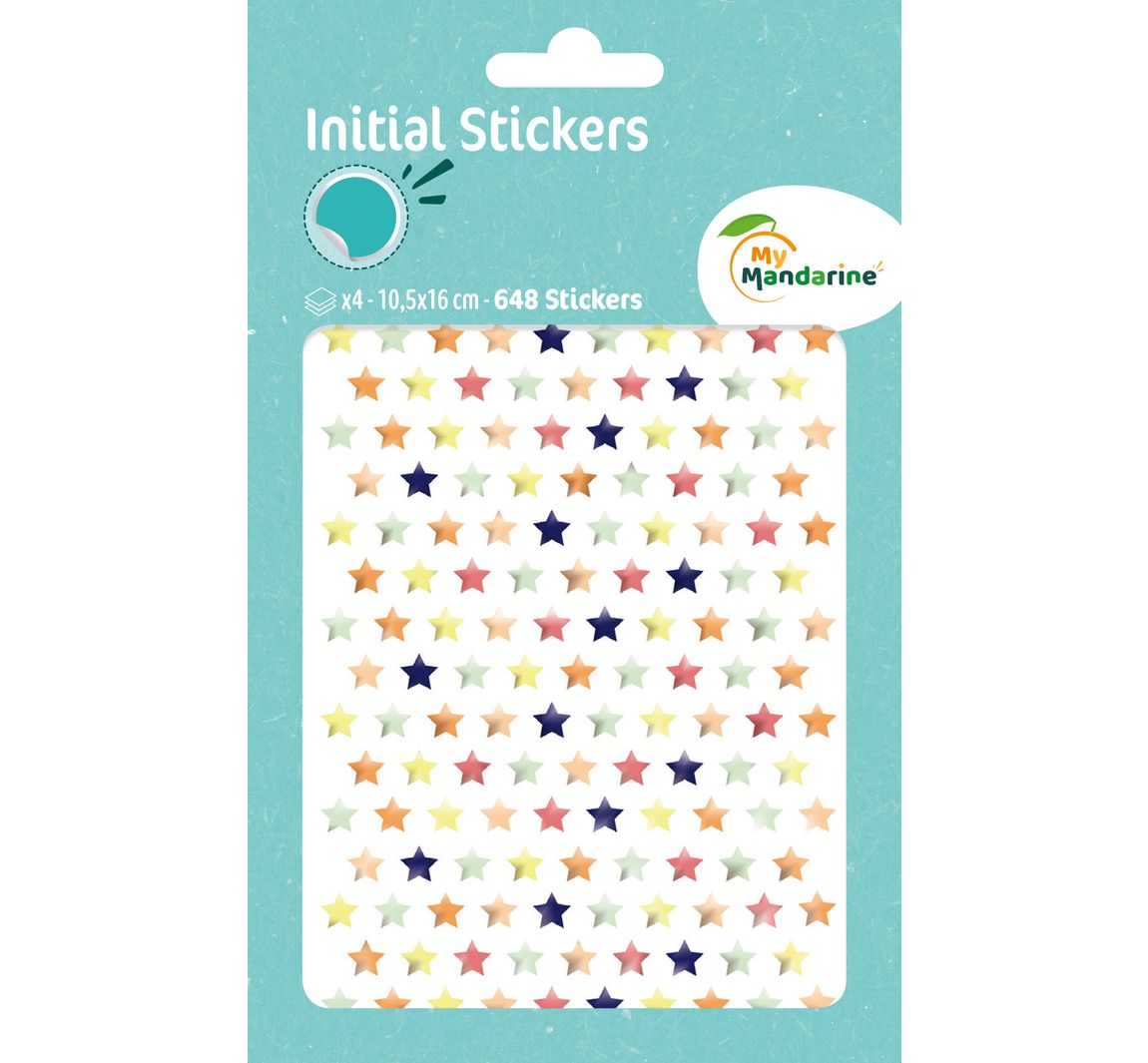 Sticker "Sterren", 648 stuks