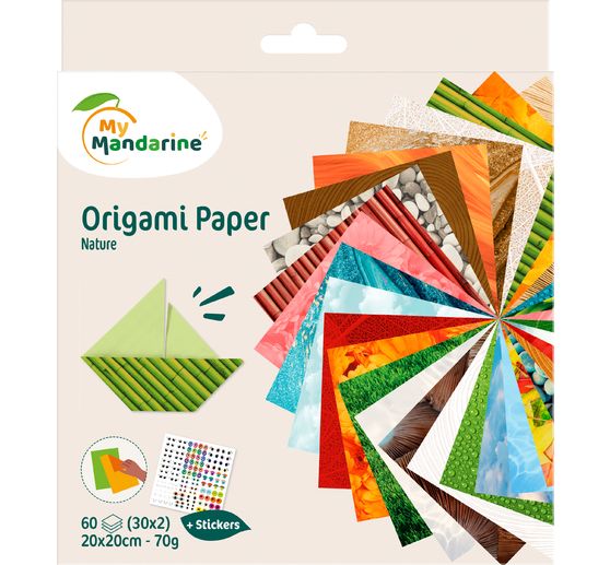 Vouwpapier assortiment "Nature"