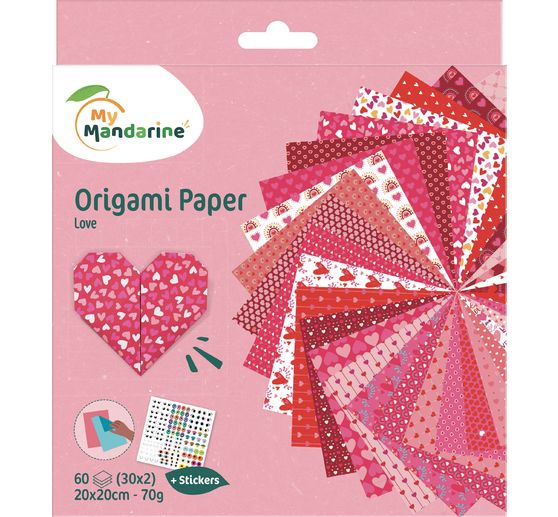 Vouwpapier assortiment "Paper Love"