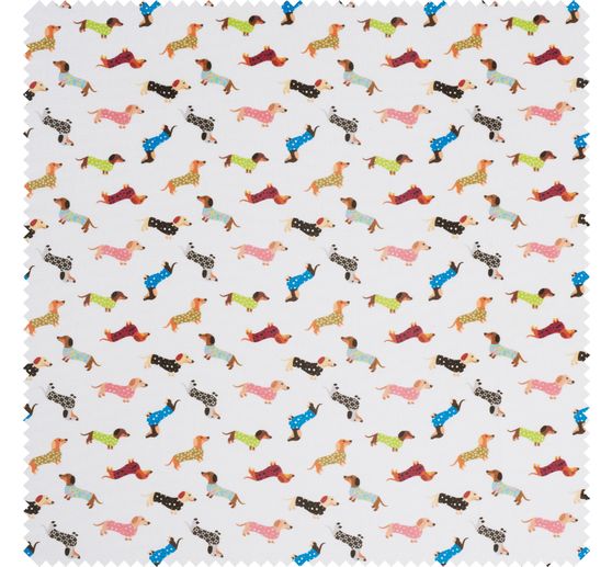 Cotton fabric "Dachshund"