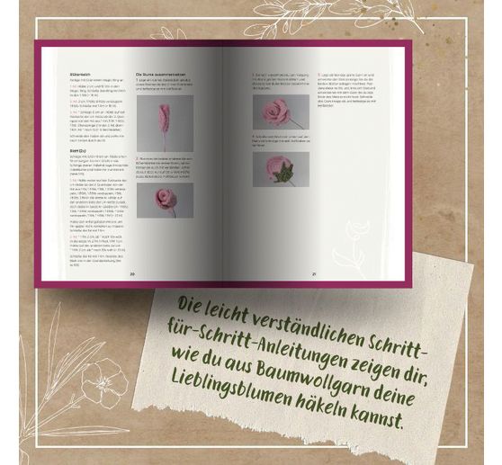 Boek "Romantische Blumen h&auml;keln"