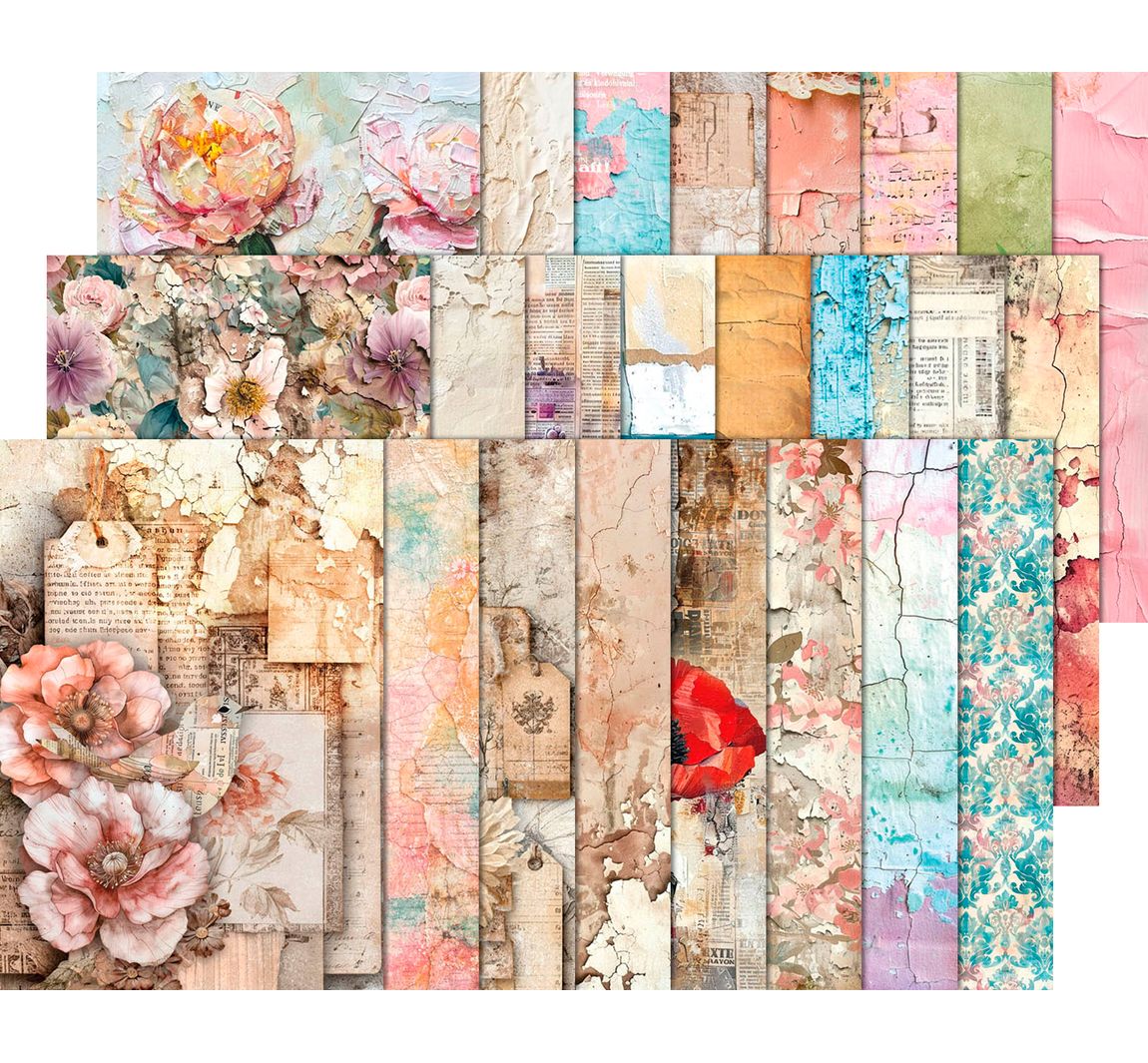 Ciao Bella Tissue paper set "Wild Blossom"