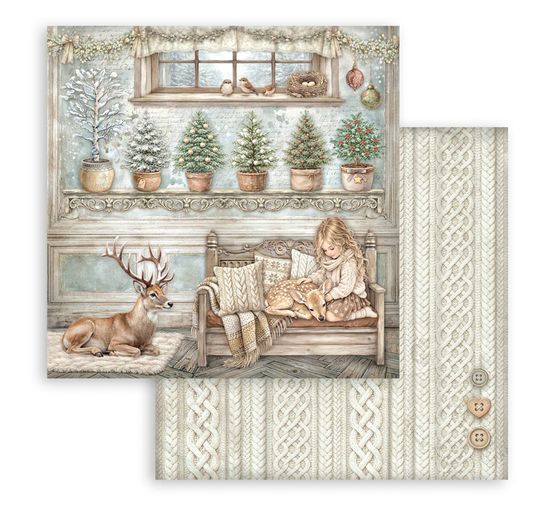 Stamperia Scrapbook block "White Christmas"