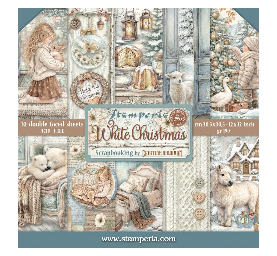 Stamperia Scrapbook blok "White Christmas"