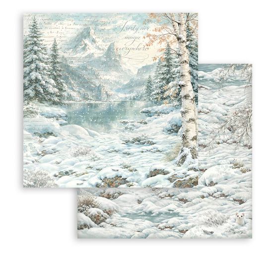 Stamperia Scrapbook block "White Christmas Backgrounds"
