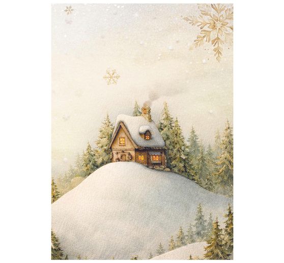 Stamperia Motief strozijde assortiment "Silent Night", DIN A6, set van 8