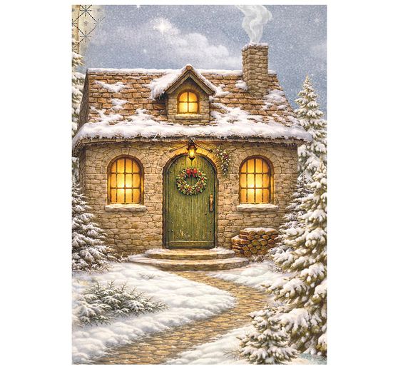 Stamperia Motief strozijde assortiment "Silent Night", DIN A6, set van 8