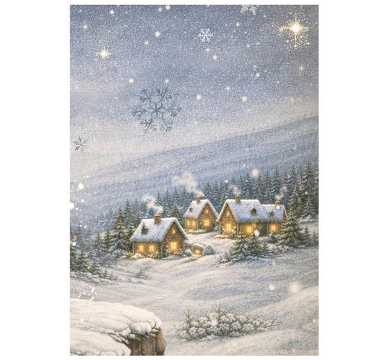 Stamperia Motief strozijde assortiment "Silent Night", DIN A6, set van 8