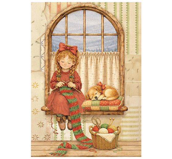 Stamperia Motief strozijde assortiment "Silent Night", DIN A6, set van 8