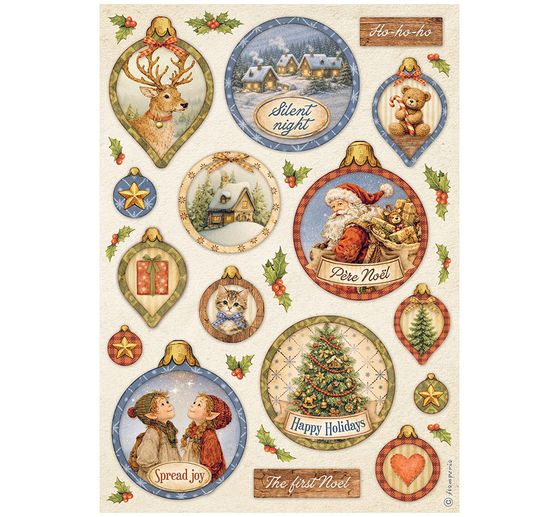 Stamperia Motief strozijde assortiment "Silent Night", DIN A4, set van 6