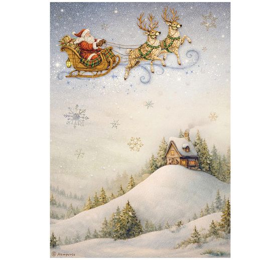 Stamperia Motief strozijde assortiment "Silent Night", DIN A4, set van 6
