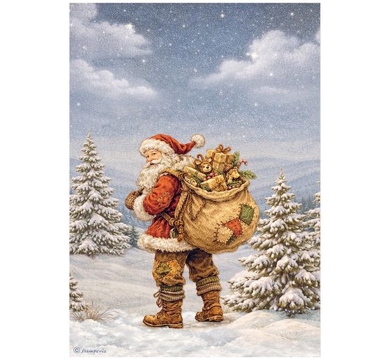 Stamperia Motief strozijde assortiment "Silent Night", DIN A4, set van 6