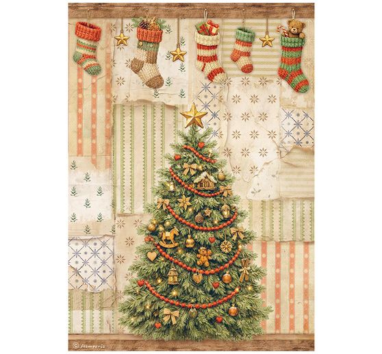 Stamperia Motief strozijde assortiment "Silent Night", DIN A4, set van 6