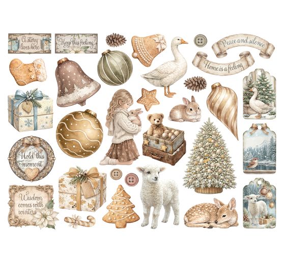 Stamperia Stansmotieven "White Christmas"