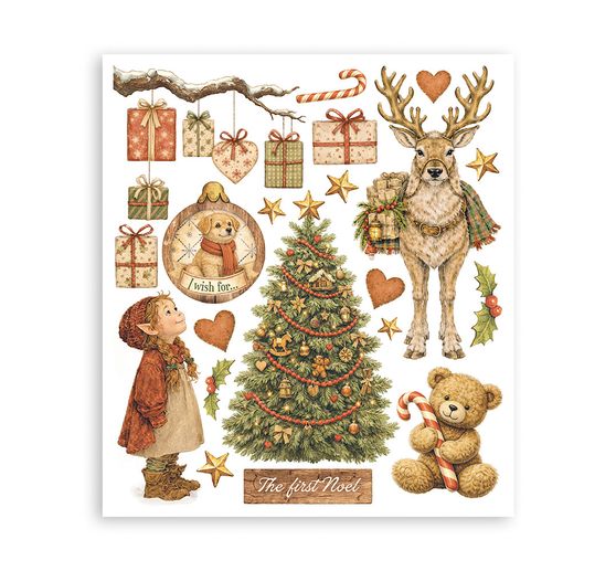 Stamperia XL Rub On assortiment "Silent Night"