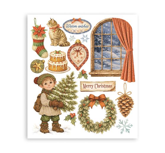 Stamperia XL Rub On assortiment "Silent Night"