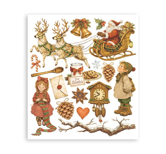 Stamperia XL Rub On assortiment "Silent Night"