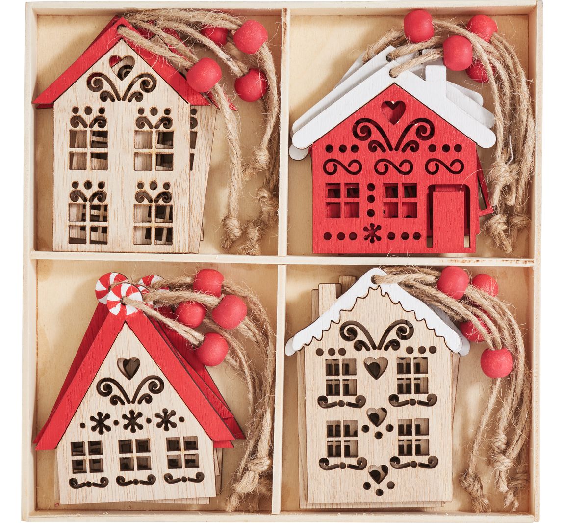 VBS Decoratieve houten huisjes „Wintermagie“