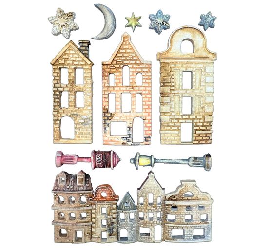 Stamperia Silicon vorm A5 "Christmas Village"