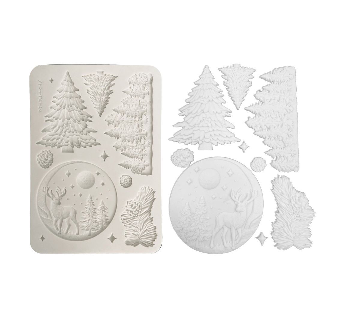 Stamperia Silicon vorm A5 "Winter Landscape"
