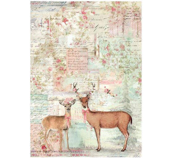 Stamperia Motief strozijde "Winter Magic - Deer"