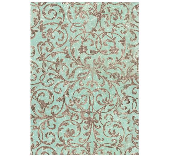Stamperia Motif straw silk backgrounds "Winter Magic", DIN A6, set of 8