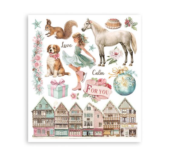 Stamperia XL Rub On assortment "Winter Magic"