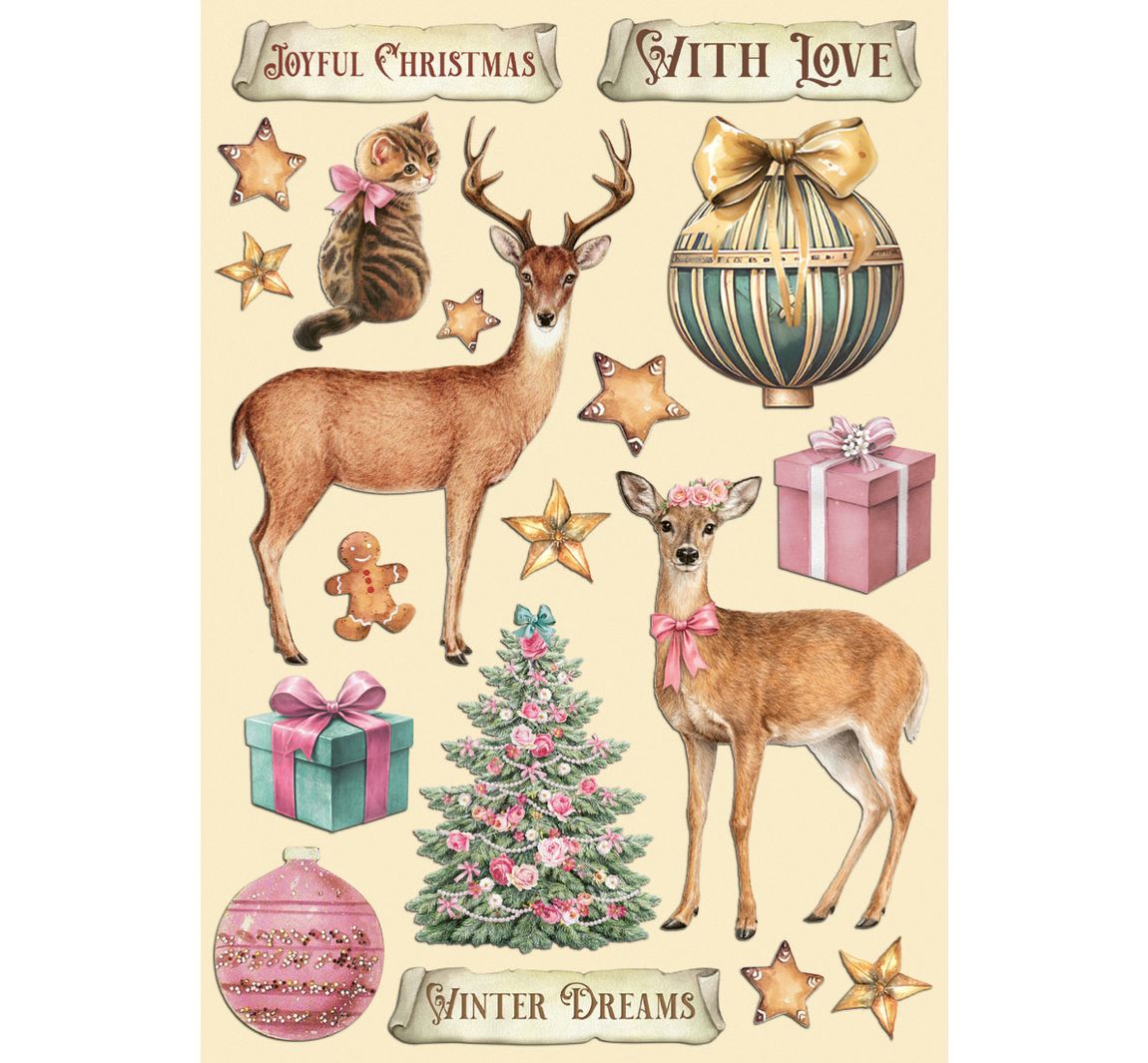 Stamperia Lasercut motieven "Winter Magic"