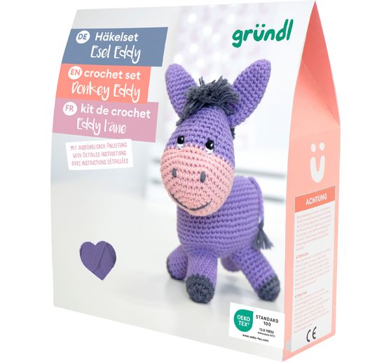Gr&uuml;ndl Crochet set "Eddy the donkey"
