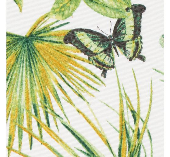 Motiefstof in linnenlook "Tropic Varia"