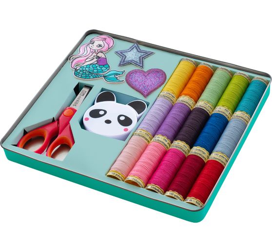 G&uuml;termann Sewing Friends Collection Box sewing thread set 15 x 100 m, incl. accessories