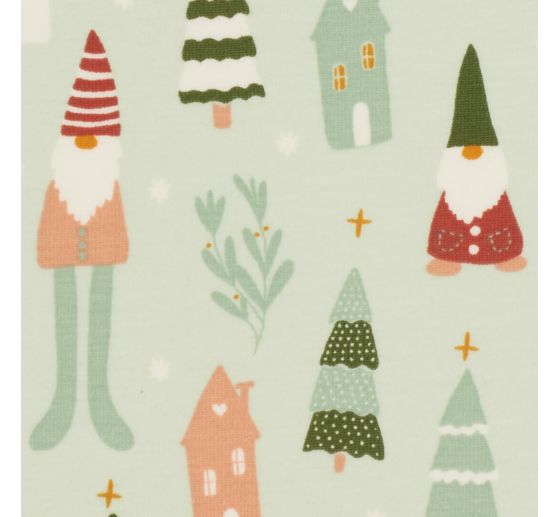 Jersey fabric "Christmas elves"